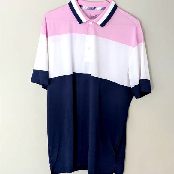 Puma Golf Nineties Polo Men’s Sz Medium - Picture 2 of 2